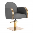 Hairdressing Chair GABBIANO MALAGA GOLD grey